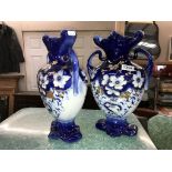 A pair of Victorian style vases