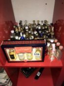 A good selection of alcohol miniatures