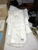 4 vintage white linen gowns/dresses