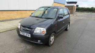 A 2007 Hyundai Amica CDX 1100 cc petrol car, 47861 miles, service history and recent cambelt,