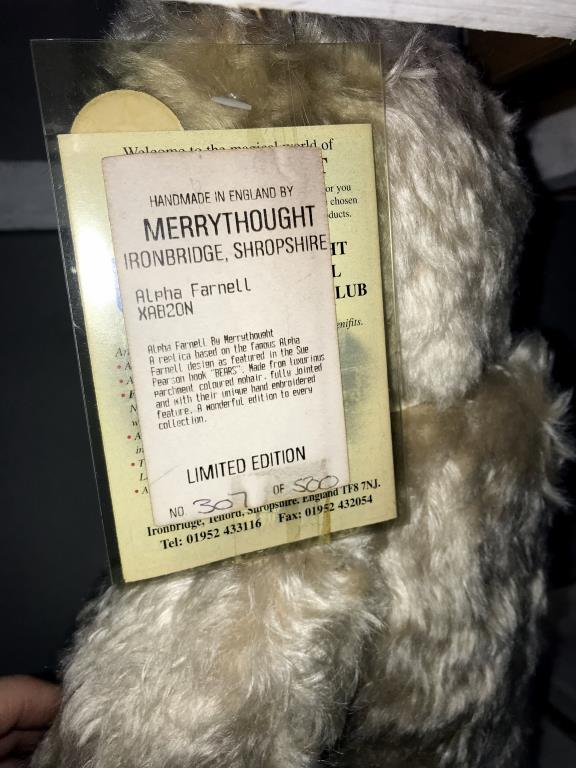 A Merrythought limited edition Alpha Farnell bear no 307/500 - Image 2 of 3