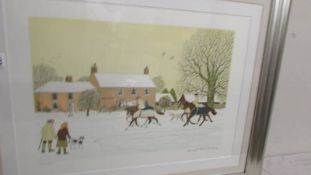 Vincent Haddelsey (1934-2010) Limited edition print 121/200 on arches paper featuring a winter