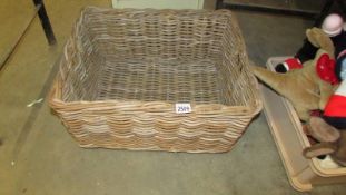 A rectangular log basket. (Collect only).