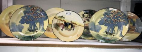 7 Royal Doulton collectors plates