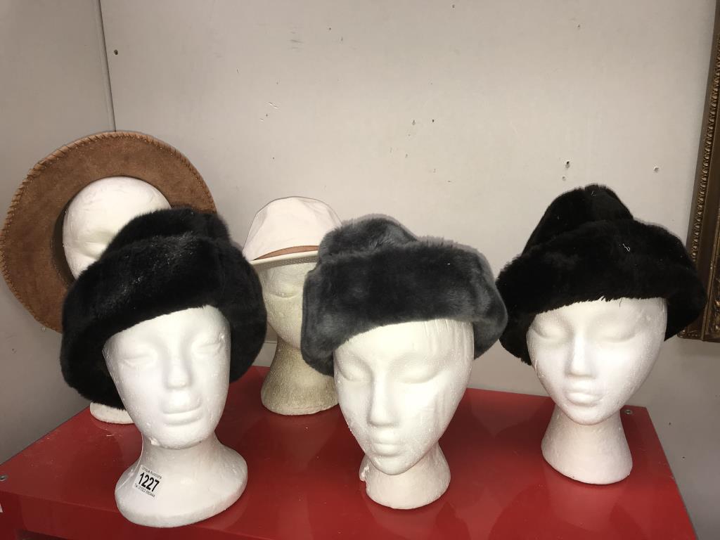 A good selection of Russian type hats and other hats (heads not included) - Image 2 of 6