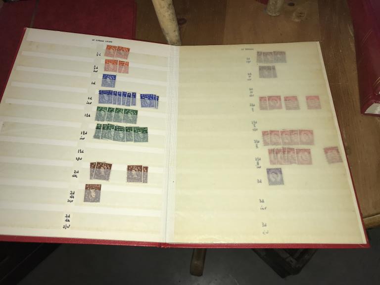 6 stamp stock books and 1 stamp album of GB stamps - Image 11 of 18