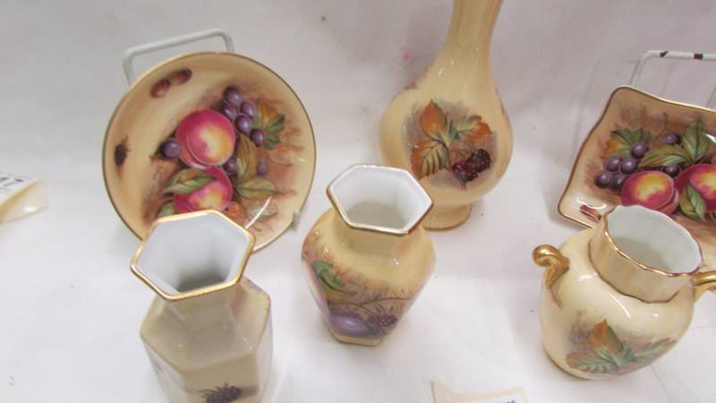 Seven pieces of Aynsley Orchard Gold china. - Image 3 of 3