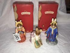 2 boxed Royal Doulton Bunnikins 'Catherine of Aragon & Guinevere' together with a Beswick Beatrix