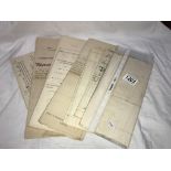 A selection of 1913 - 1940 Lincoln related land deeds & mortgages etc.
