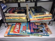 Quantity of vintage and rare children's annuals including Starsky and Hutch,