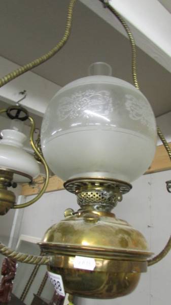 A hanging oil lamp. (collect only). - Image 2 of 2