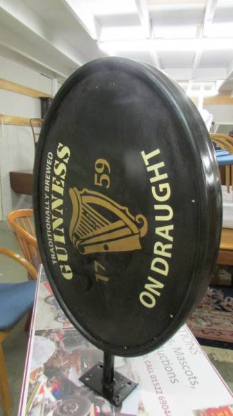 A double sided light up Guinness sign. (Collect only). - Image 2 of 2