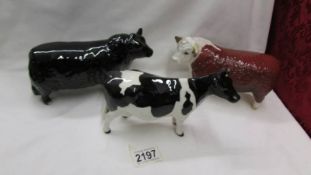 A Beswick Aberdeen Angus bull in good condition,