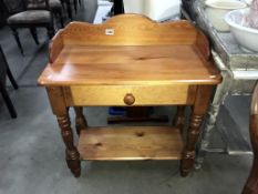 A solid pine wash stand