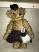 A Merrythought Ltd Edition Scottish bear with growler 147/950