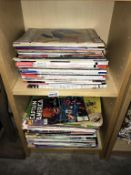 A quantity of magazines & comics including Beano, Guns & Weapons & Captain America etc.