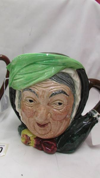 Two Royal Doulton character jugs being Old Charley and Sarey Gamp. - Image 2 of 3