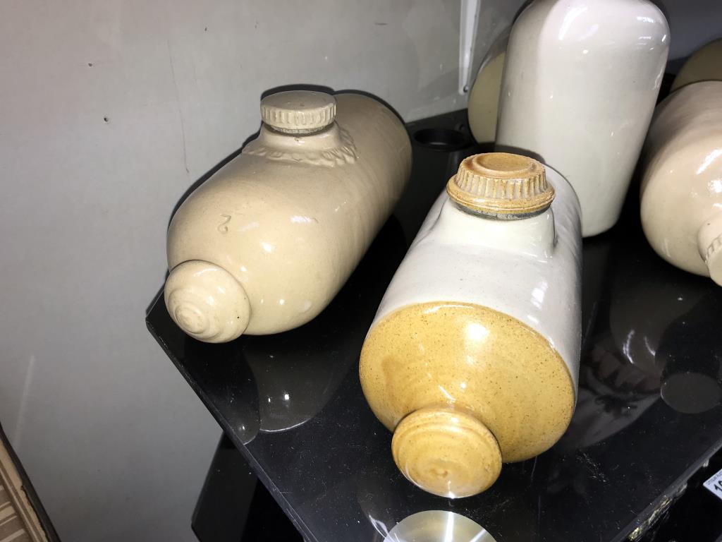 6 stoneware hot water bottles - Image 2 of 4