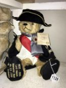 A Martin Hermann Lord Nelson UK edition memorial bear no 106/200 ****Condition report****