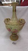 A 19th century Royal Worcester two handled vase, a/f.