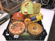 A quantity of vintage O-Cedar Mop polish tins & contents etc.