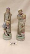 A pair of unusual Victorian figures :- 'Your Dirty Girl' and 'You Naughty Boy'.
