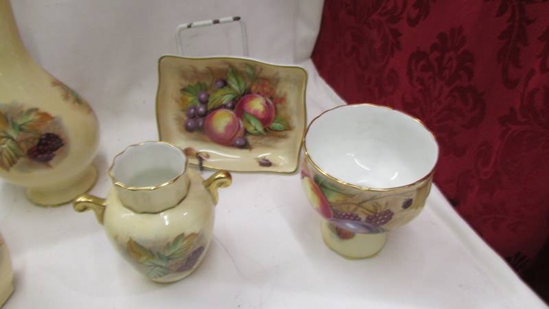 Seven pieces of Aynsley Orchard Gold china. - Image 2 of 3