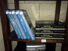 5 Wiley Praxis space science & technology books & 3 volumes of Burnham's celestial handbook on