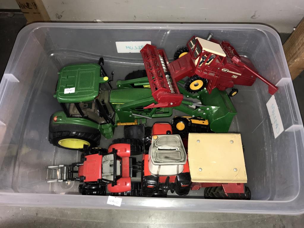 A quantity of play worn farming toys including tractors, combine harvester etc. By Britain's etc. - Image 2 of 3