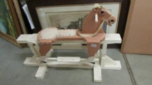 An old rocking horse. (Collect only).