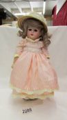 A Victorian porcelain doll, Made in Germany, Floridora, A510M.