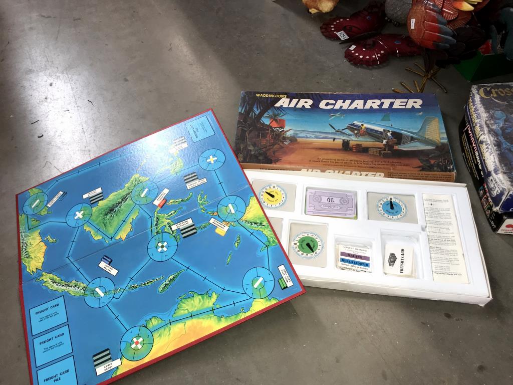 A quantity of vintage games including Waddington's Air Charter, finger print kit etc. - Image 3 of 5