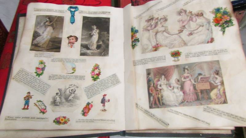 Three albums of postcards including an unusual double sided album, a scrap album, - Image 2 of 22