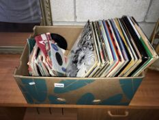 A collection of LP records & singles including The Beatles, The Rolling Stones & Folk etc.