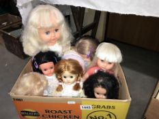 8 vintage dolls, 5 marked made in England,