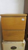 A two drawer office chest. (Collect only).