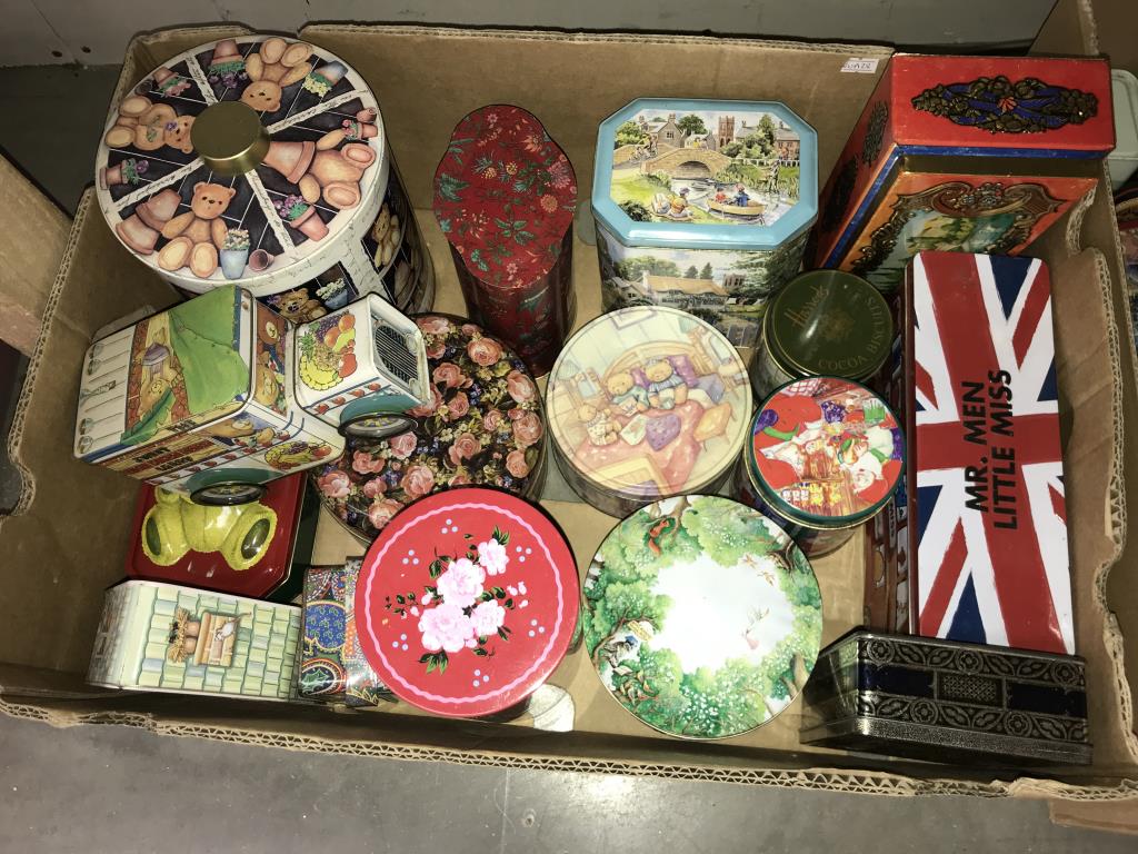 A large collection of advertising tins (2 boxes) - Image 2 of 3