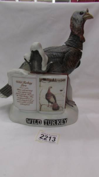 A "Wild Turkey" Whisky Decanter, (no contents.