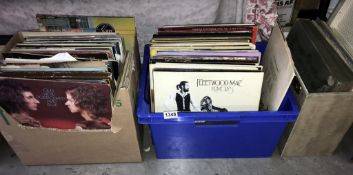 3 boxes of vinyl records includes Fleetwood Mac,