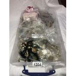 A box of mixed costume jewellery