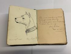 A good old autograph book dating from 1909 - 1919 including autographs,