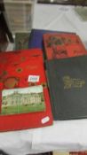 Three albums of postcards including an unusual double sided album, a scrap album,