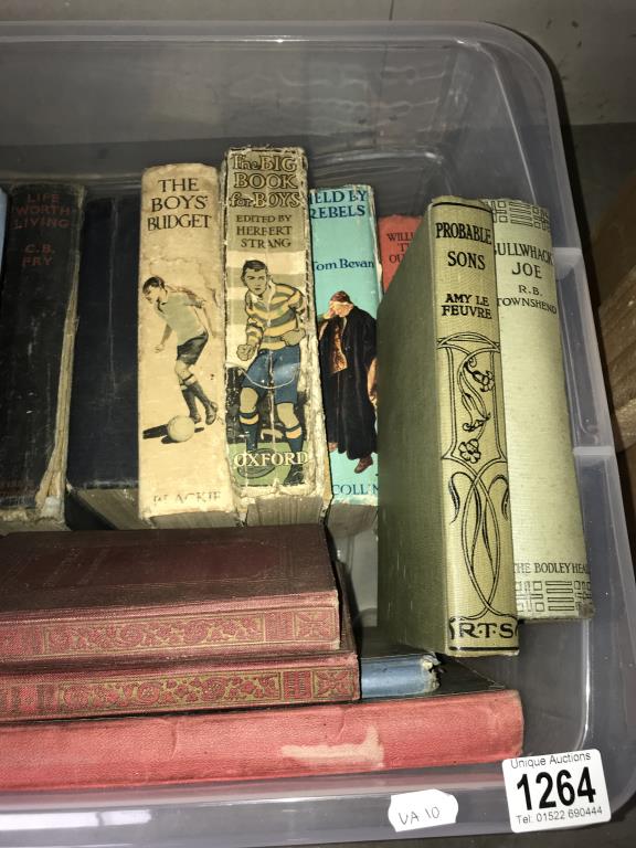 A large box of old books including books for boys, Hans Christian Anderson etc. - Image 3 of 3