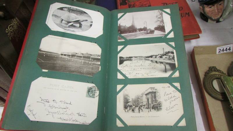 Three albums of postcards including an unusual double sided album, a scrap album, - Image 8 of 22