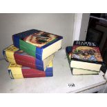 5 first edition Harry Potter books.