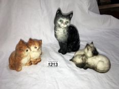 3 Beswick cat ornaments ****Condition report**** All in good condition