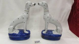 A pair of Staffordshire Dalmations.