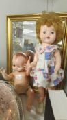 A vintage Pedigree doll and one other.
