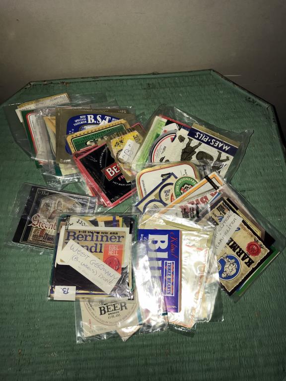 4 boxes of vintage beer mats, - Image 5 of 7