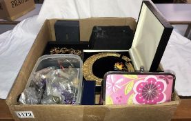 A box of costume jewellery